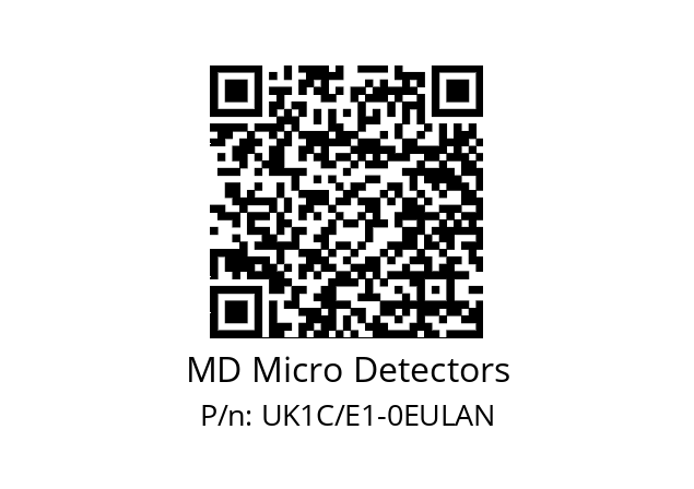   MD Micro Detectors UK1C/E1-0EULAN