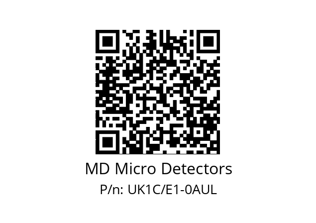   MD Micro Detectors UK1C/E1-0AUL