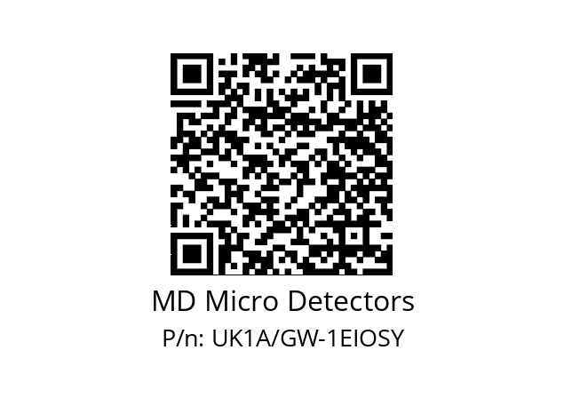   MD Micro Detectors UK1A/GW-1EIOSY