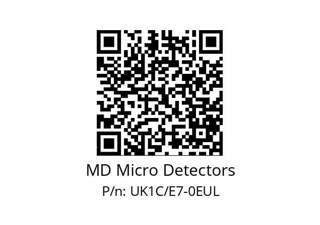   MD Micro Detectors UK1C/E7-0EUL