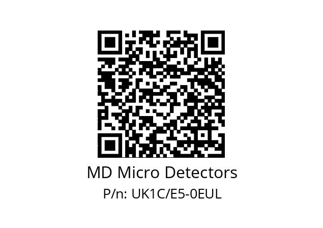   MD Micro Detectors UK1C/E5-0EUL