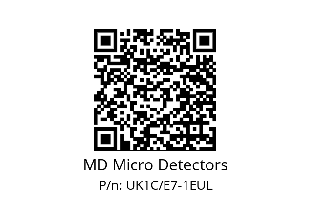   MD Micro Detectors UK1C/E7-1EUL