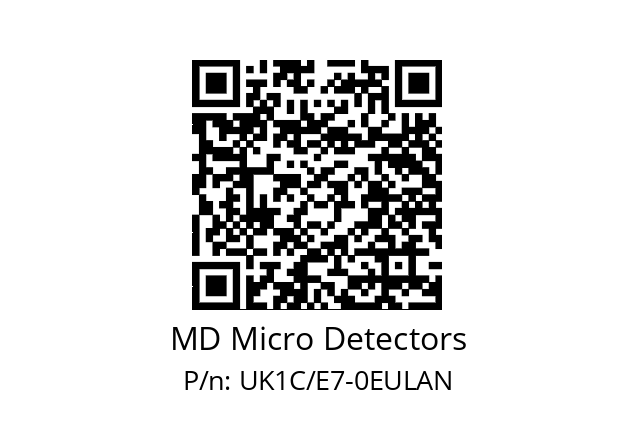   MD Micro Detectors UK1C/E7-0EULAN