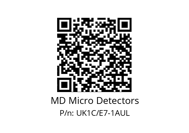   MD Micro Detectors UK1C/E7-1AUL