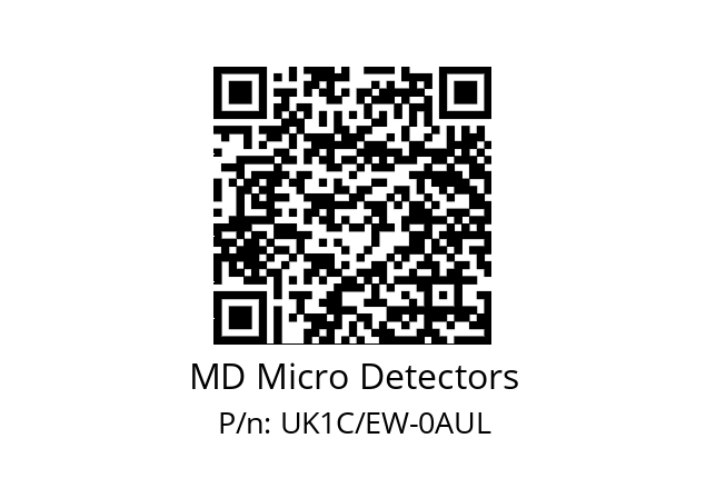   MD Micro Detectors UK1C/EW-0AUL