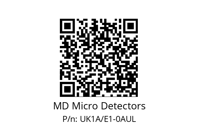   MD Micro Detectors UK1A/E1-0AUL