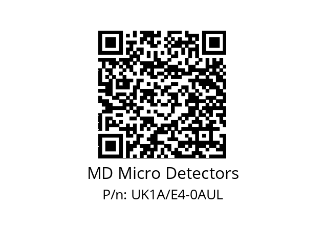   MD Micro Detectors UK1A/E4-0AUL