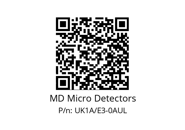   MD Micro Detectors UK1A/E3-0AUL