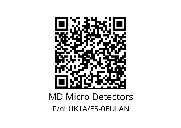   MD Micro Detectors UK1A/E5-0EULAN