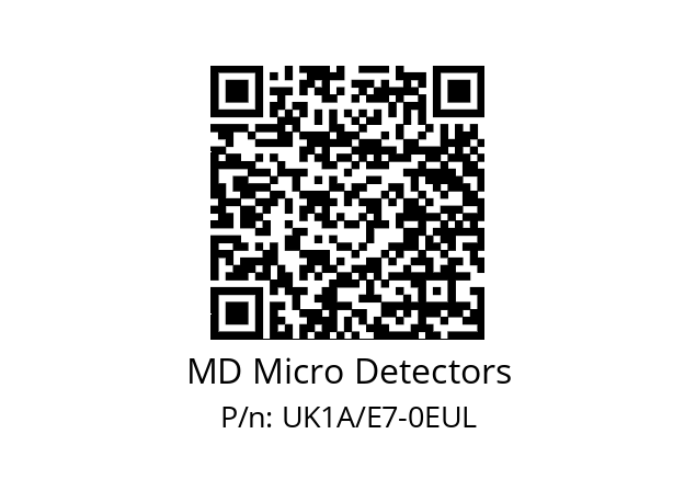   MD Micro Detectors UK1A/E7-0EUL