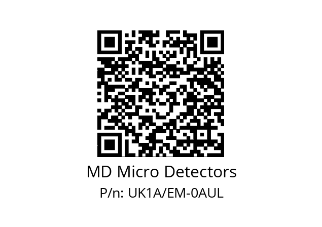   MD Micro Detectors UK1A/EM-0AUL