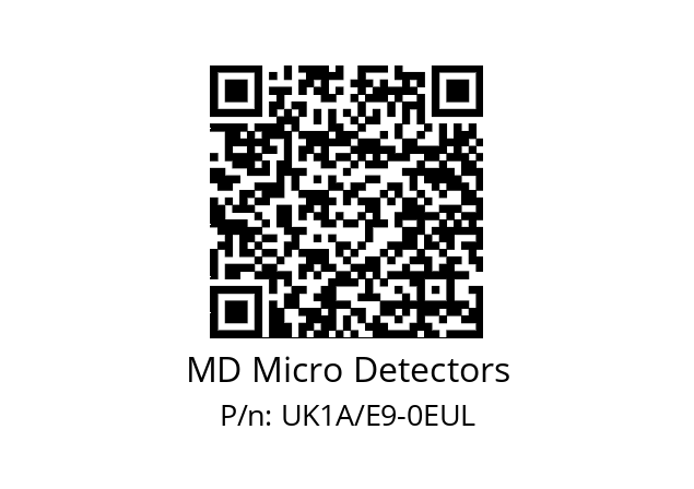   MD Micro Detectors UK1A/E9-0EUL