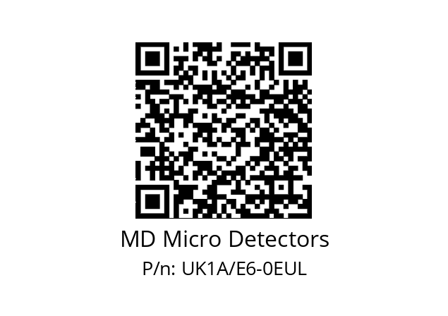   MD Micro Detectors UK1A/E6-0EUL