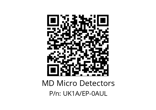   MD Micro Detectors UK1A/EP-0AUL