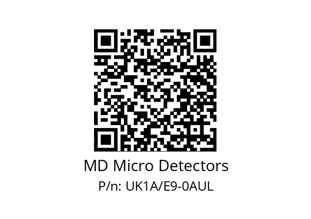   MD Micro Detectors UK1A/E9-0AUL