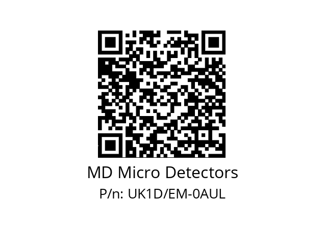   MD Micro Detectors UK1D/EM-0AUL