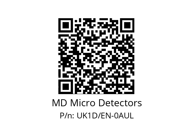   MD Micro Detectors UK1D/EN-0AUL