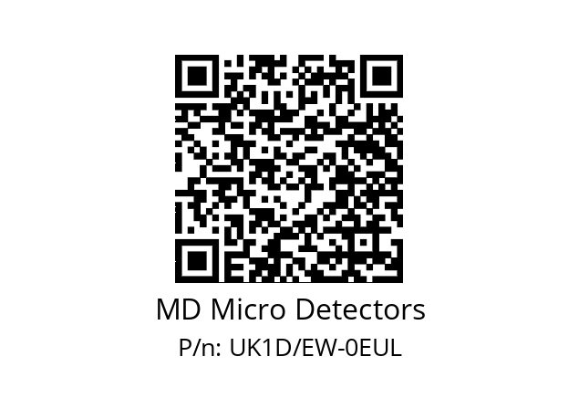   MD Micro Detectors UK1D/EW-0EUL