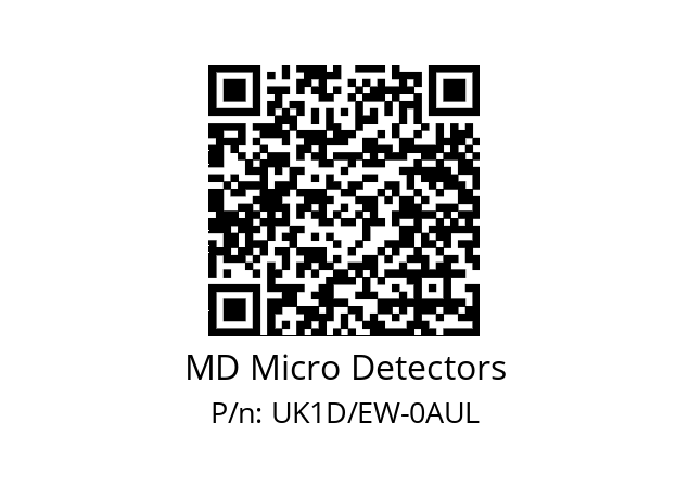   MD Micro Detectors UK1D/EW-0AUL