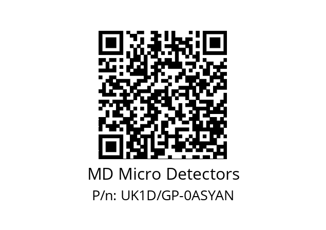   MD Micro Detectors UK1D/GP-0ASYAN