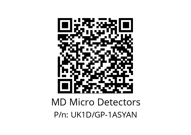   MD Micro Detectors UK1D/GP-1ASYAN