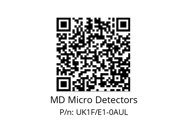   MD Micro Detectors UK1F/E1-0AUL