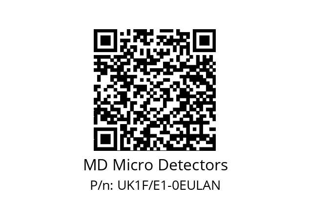   MD Micro Detectors UK1F/E1-0EULAN