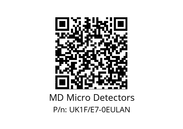   MD Micro Detectors UK1F/E7-0EULAN