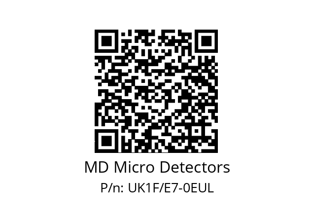   MD Micro Detectors UK1F/E7-0EUL