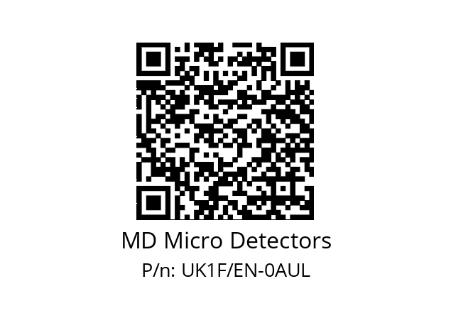   MD Micro Detectors UK1F/EN-0AUL