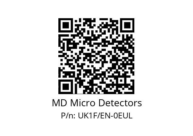   MD Micro Detectors UK1F/EN-0EUL