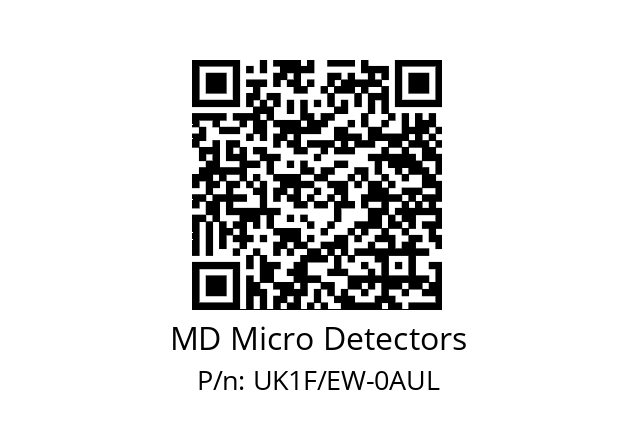   MD Micro Detectors UK1F/EW-0AUL