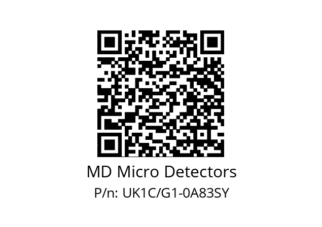   MD Micro Detectors UK1C/G1-0A83SY