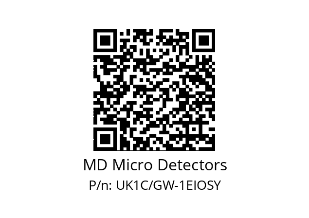   MD Micro Detectors UK1C/GW-1EIOSY