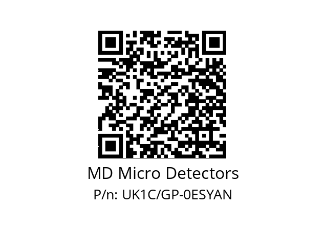   MD Micro Detectors UK1C/GP-0ESYAN