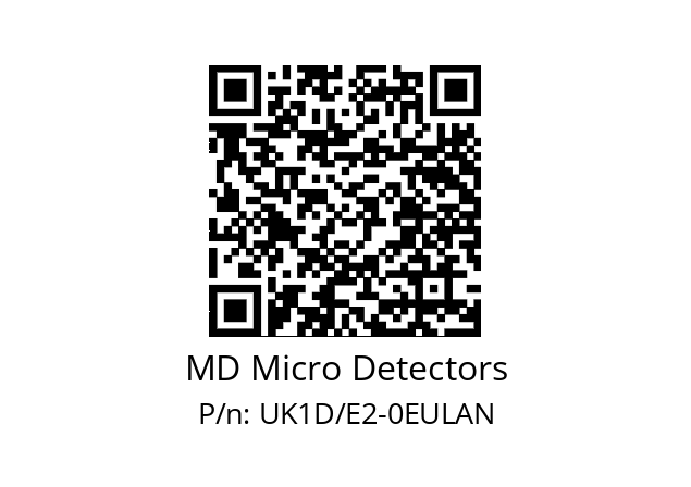   MD Micro Detectors UK1D/E2-0EULAN