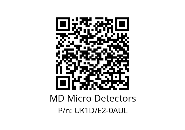   MD Micro Detectors UK1D/E2-0AUL