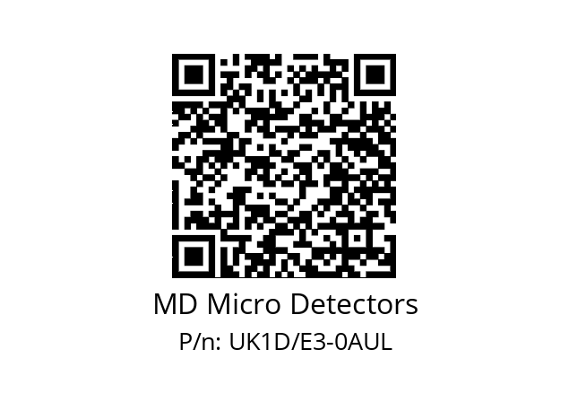   MD Micro Detectors UK1D/E3-0AUL