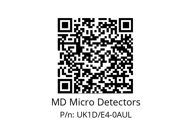   MD Micro Detectors UK1D/E4-0AUL