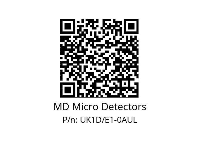   MD Micro Detectors UK1D/E1-0AUL