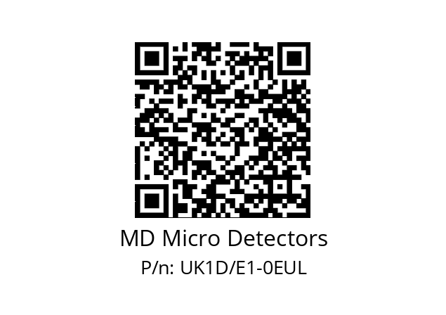   MD Micro Detectors UK1D/E1-0EUL