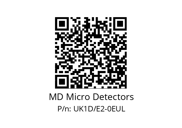   MD Micro Detectors UK1D/E2-0EUL