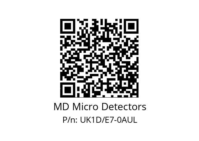   MD Micro Detectors UK1D/E7-0AUL