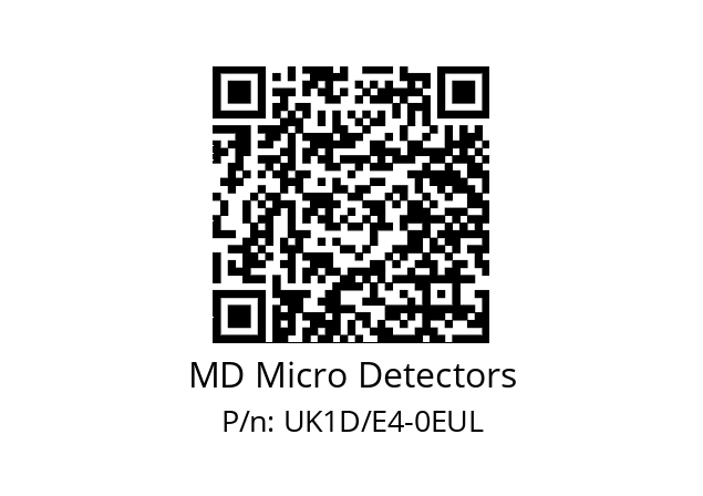   MD Micro Detectors UK1D/E4-0EUL