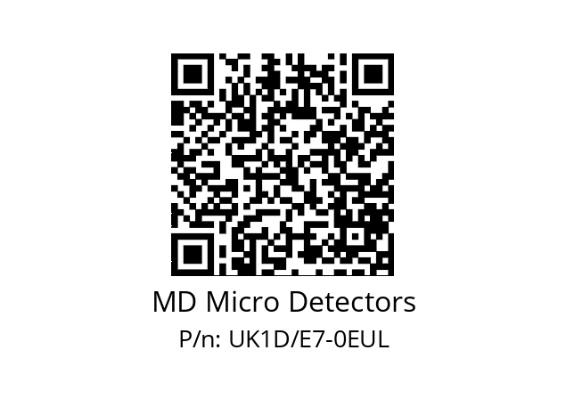   MD Micro Detectors UK1D/E7-0EUL