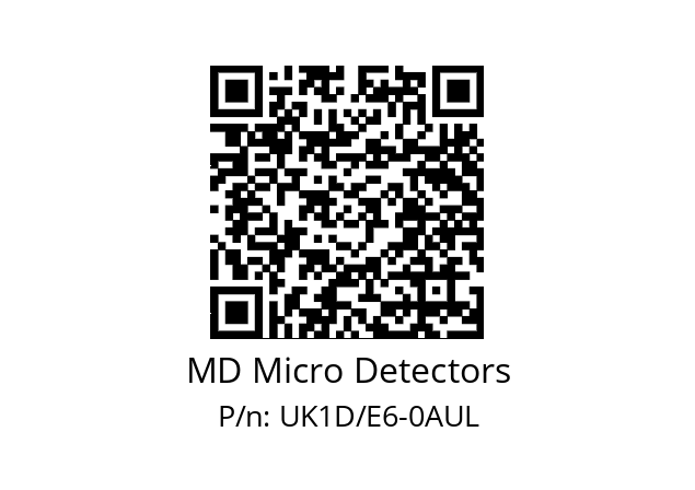   MD Micro Detectors UK1D/E6-0AUL