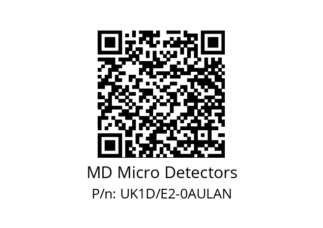   MD Micro Detectors UK1D/E2-0AULAN