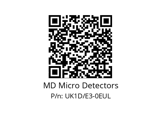   MD Micro Detectors UK1D/E3-0EUL