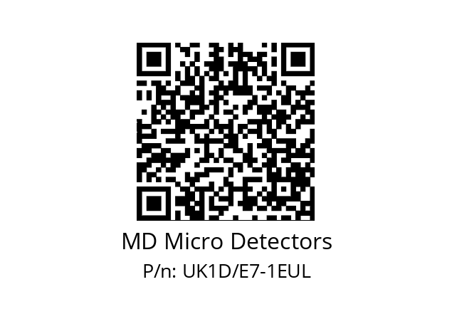   MD Micro Detectors UK1D/E7-1EUL