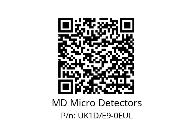   MD Micro Detectors UK1D/E9-0EUL